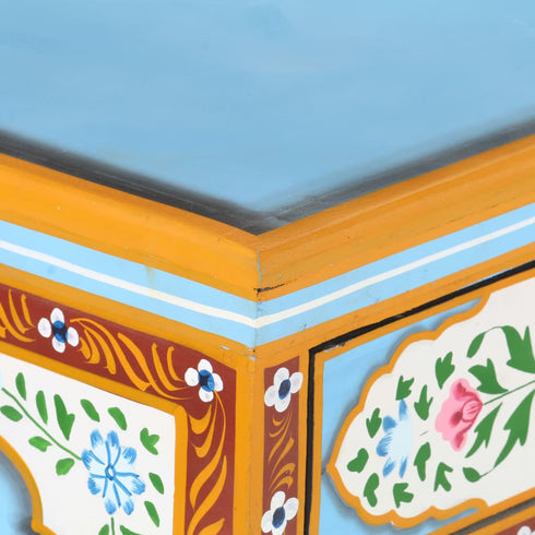 L' Orientaliste -  Hand Painted Sideboard 120x35x76 cm Solid Mango Wood